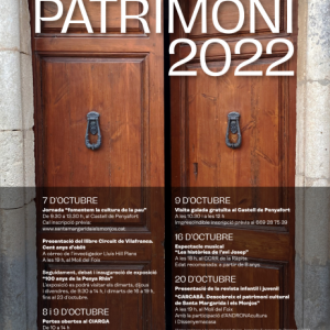 Jornades Europees de Patrimoni 2022 a Santa Margarida i els Monjos