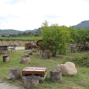 Cava Guilera: terrassa wine bar i jardí rural, ecològic i de secà